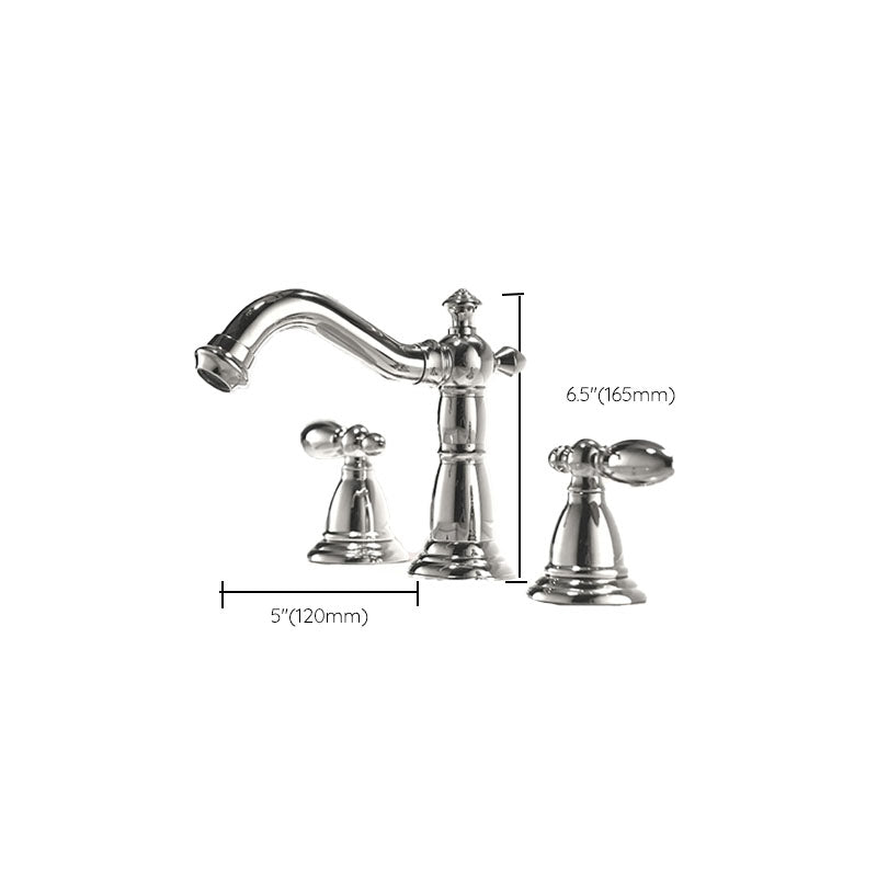 Sikunuo | Traditional Roman Bathtub Faucet Set Copper Fixed Deck Mount with Handles