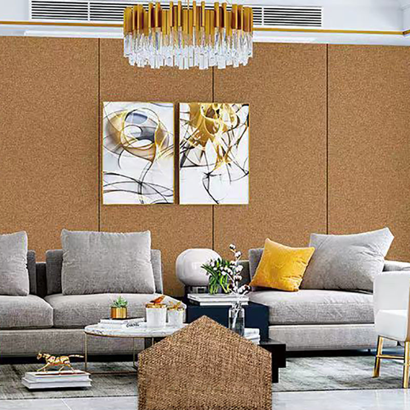 Sikunuo | Modern Style Linen Wall Panel Living Room Removable Wall Covering