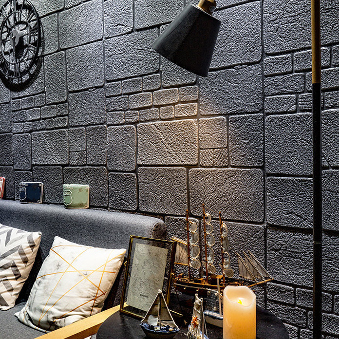 Sikunuo | Modern Wall Covering 3D Brick Peel and Stick Waterproof Wall Covering