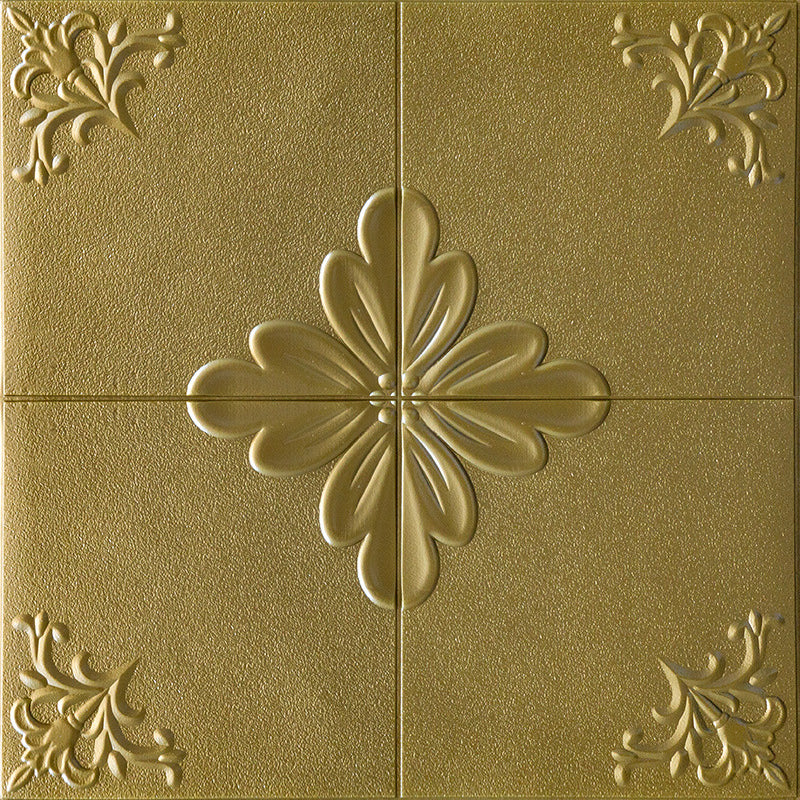 Sikunuo | Interior Wall Cladding 3D Floral Print Peel and Stick Waterproof Wall Panels