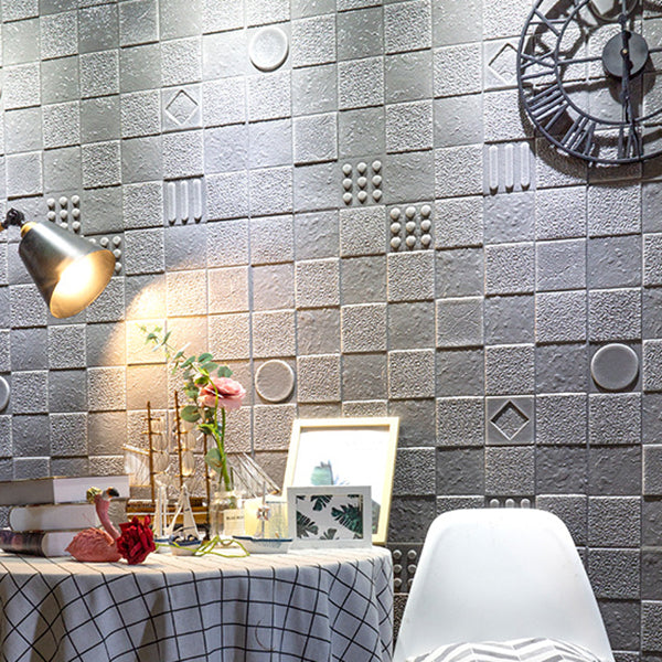 Sikunuo | Home Interior Wall Panel 3D Printed Brick Peel and Stick Wall Covering