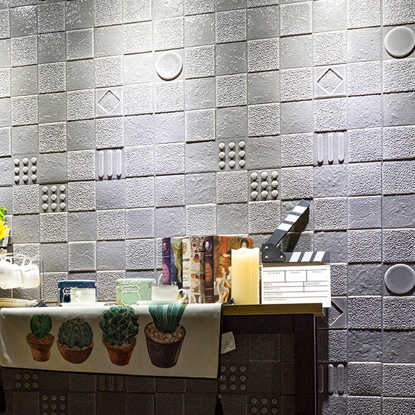 Sikunuo | Home Interior Wall Panel 3D Printed Brick Peel and Stick Wall Covering