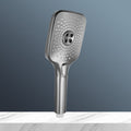 Sikunuo | Modern Gray Showerhead Combo Standard Spray Pattern Rectangular Large Showerhead