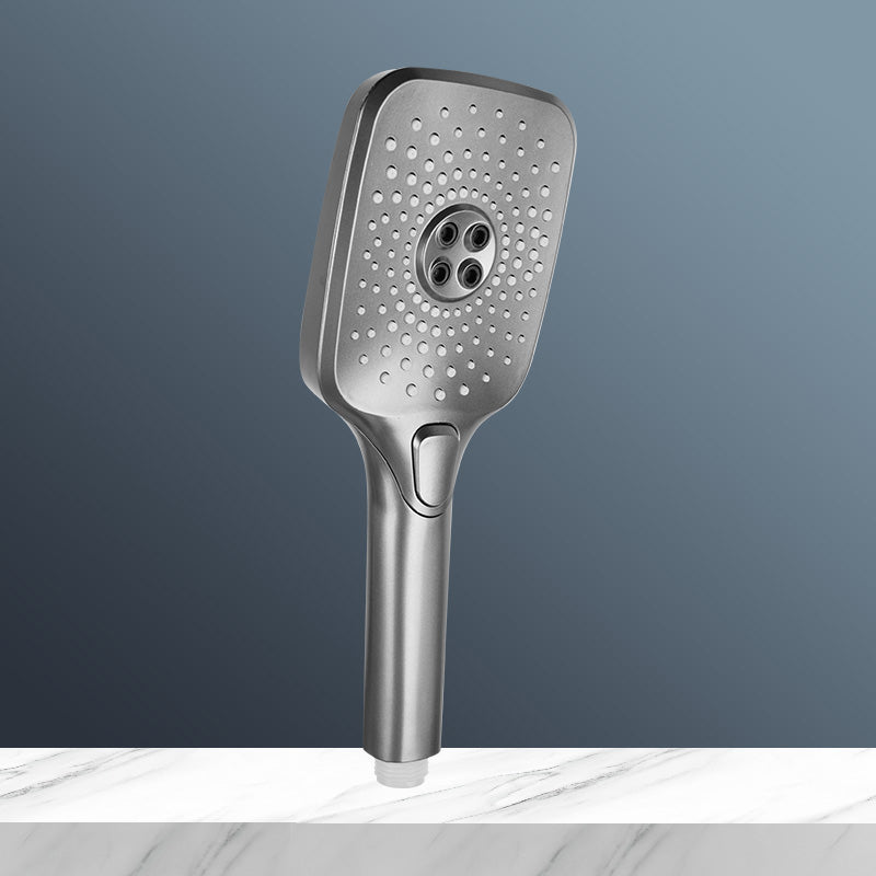 Sikunuo | Modern Gray Showerhead Combo Standard Spray Pattern Rectangular Large Showerhead