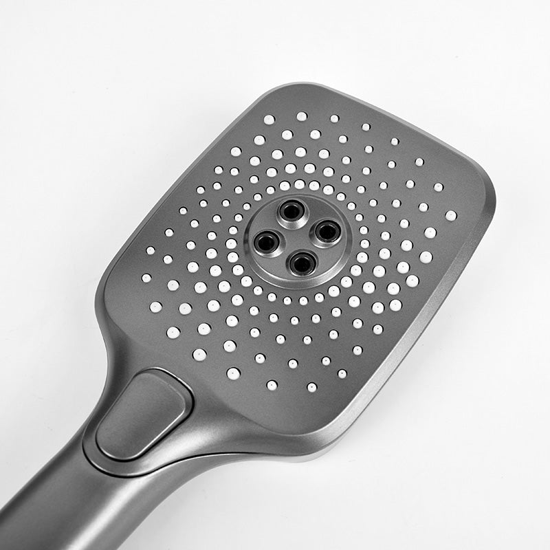 Sikunuo | Modern Gray Showerhead Combo Standard Spray Pattern Rectangular Large Showerhead