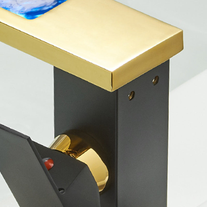 Sikunuo | Modern Waterfall Spout Sink Faucet with LED Brass Sink Faucet