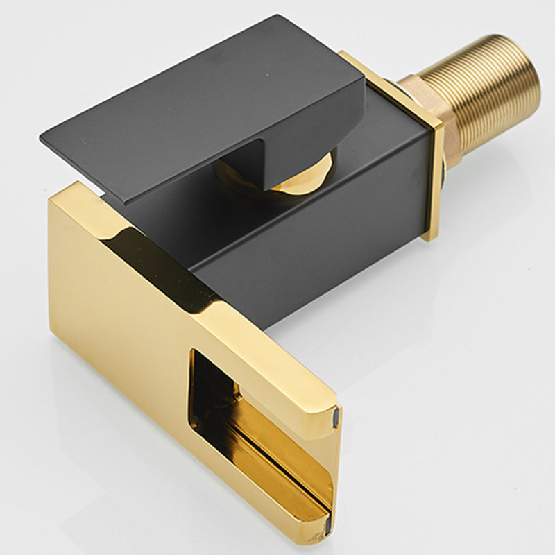 Sikunuo | Modern Waterfall Spout Sink Faucet with LED Brass Sink Faucet
