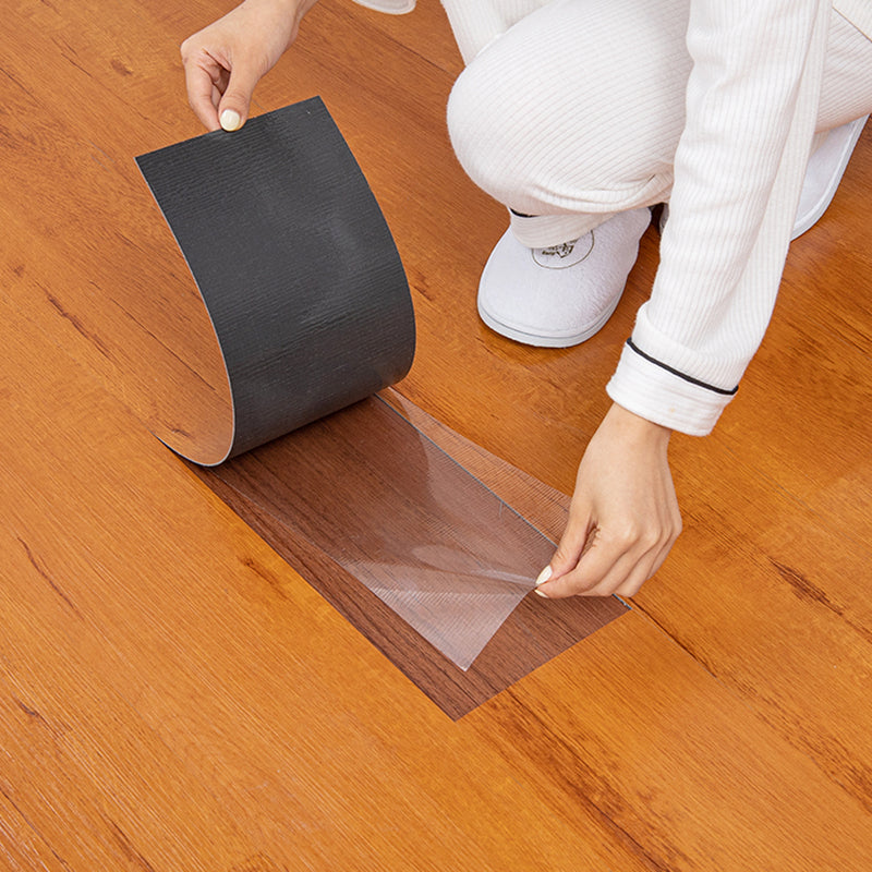 Sikunuo | Peel and Stick PVC flooring Smooth Wood Look Vinyl flooring for living room