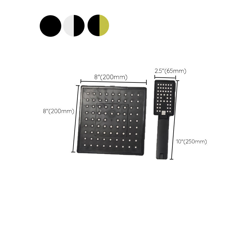 Sikunuo | Square Shower Head Combination Standard Spray Pattern with Hand Shower