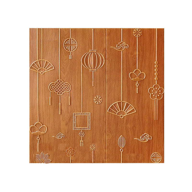 Sikunuo | Contemporary Wall Panels Self-Adhesive Waterproof Cartoon 3D Print Wall Covering