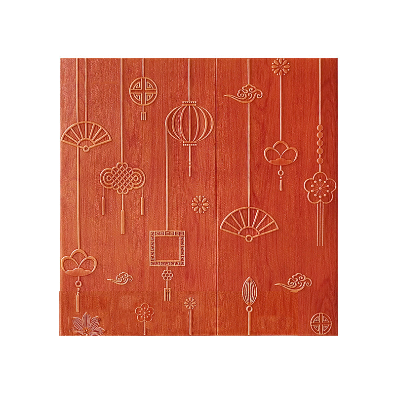 Sikunuo | Contemporary Wall Panels Self-Adhesive Waterproof Cartoon 3D Print Wall Covering