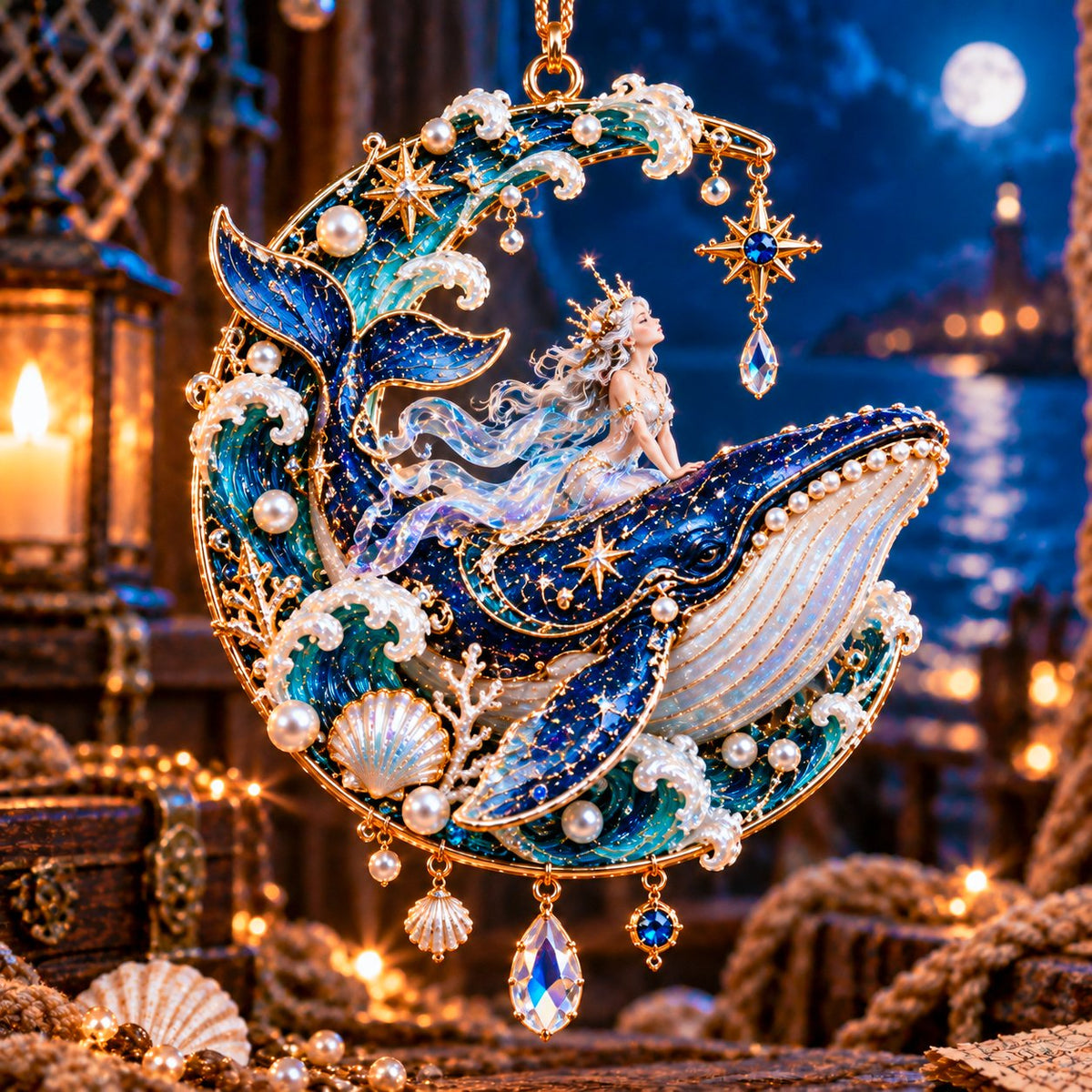 12 Mythical Ocean Acrylic Ornaments