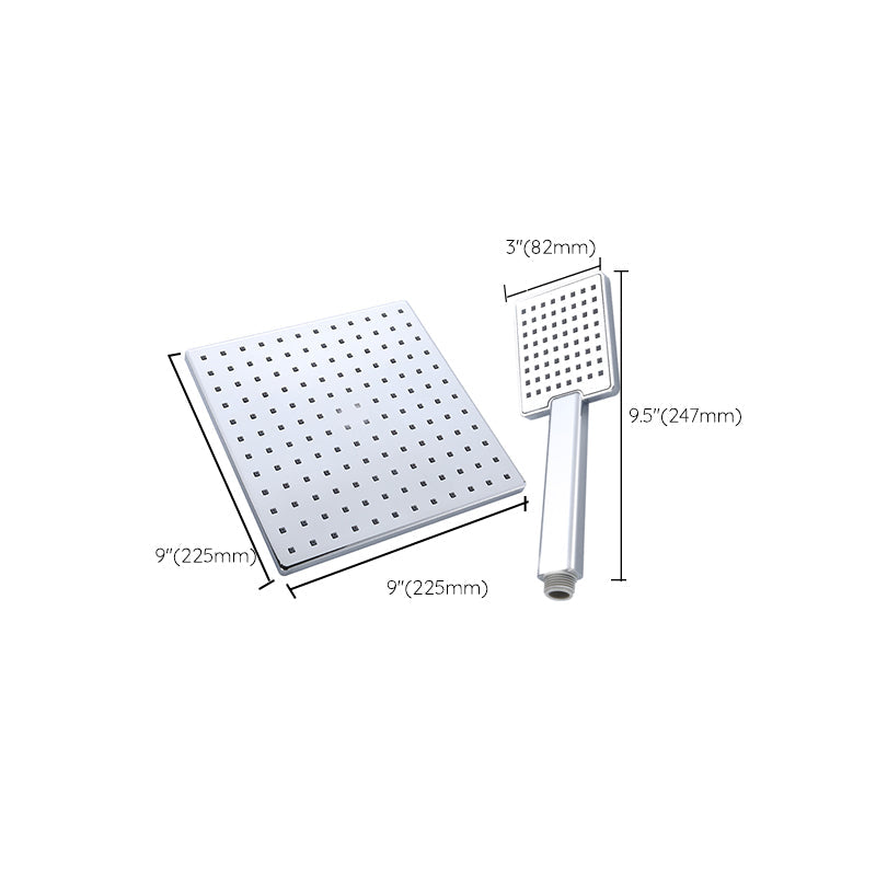 Sikunuo | Square Shower Head Combo Large Shower Head with Hand Shower