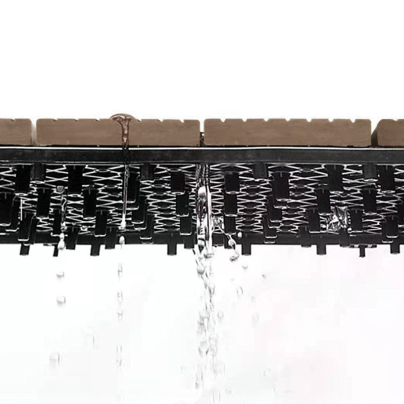 Sikunuo | 12" X 12" Deck/Patio floor tiles 4-Slat Square for outdoor patio tiles