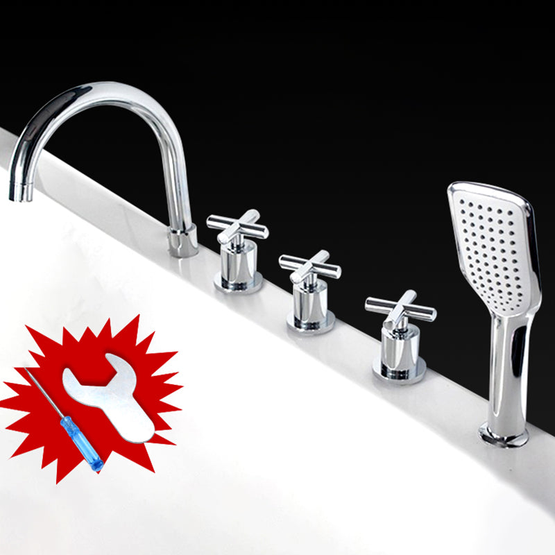 Sikunuo | Contemporary Style Bathroom Faucet Metal Deck Mounted Bathroom Faucet