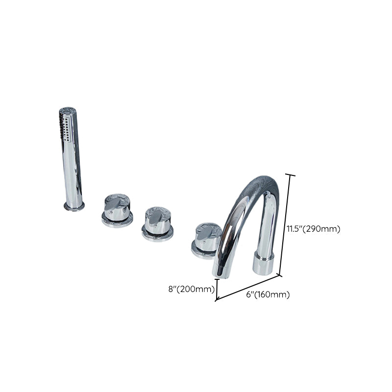 Sikunuo | Contemporary Style Bathroom Faucet Metal Deck Mounted Bathroom Faucet