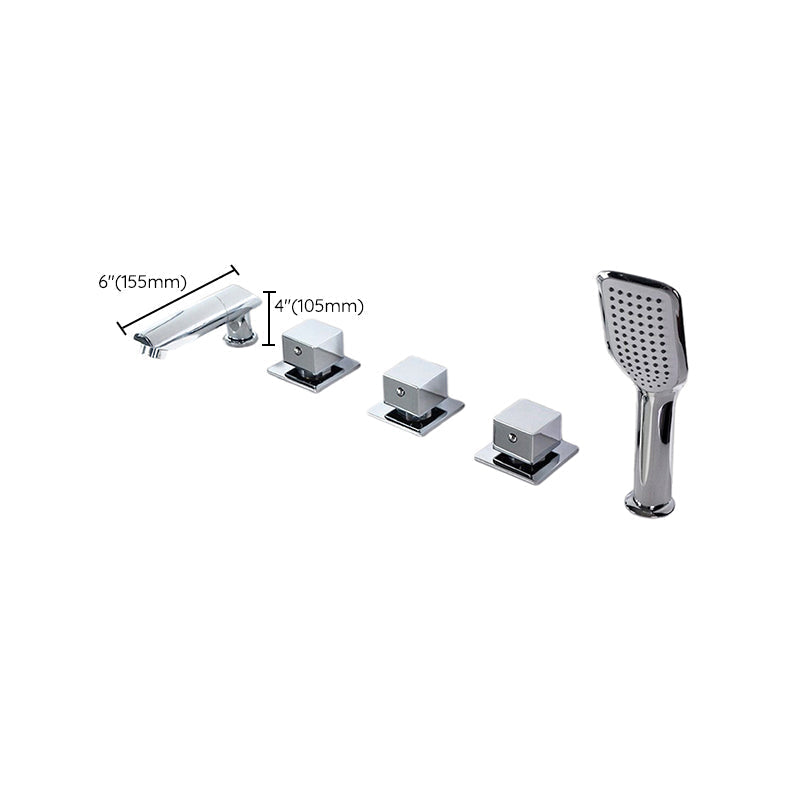 Sikunuo | Contemporary Style Bathroom Faucet Metal Deck Mounted Bathroom Faucet