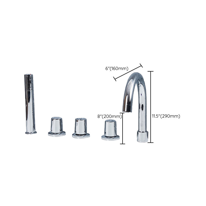 Sikunuo | Contemporary Style Bathroom Faucet Metal Deck Mounted Bathroom Faucet