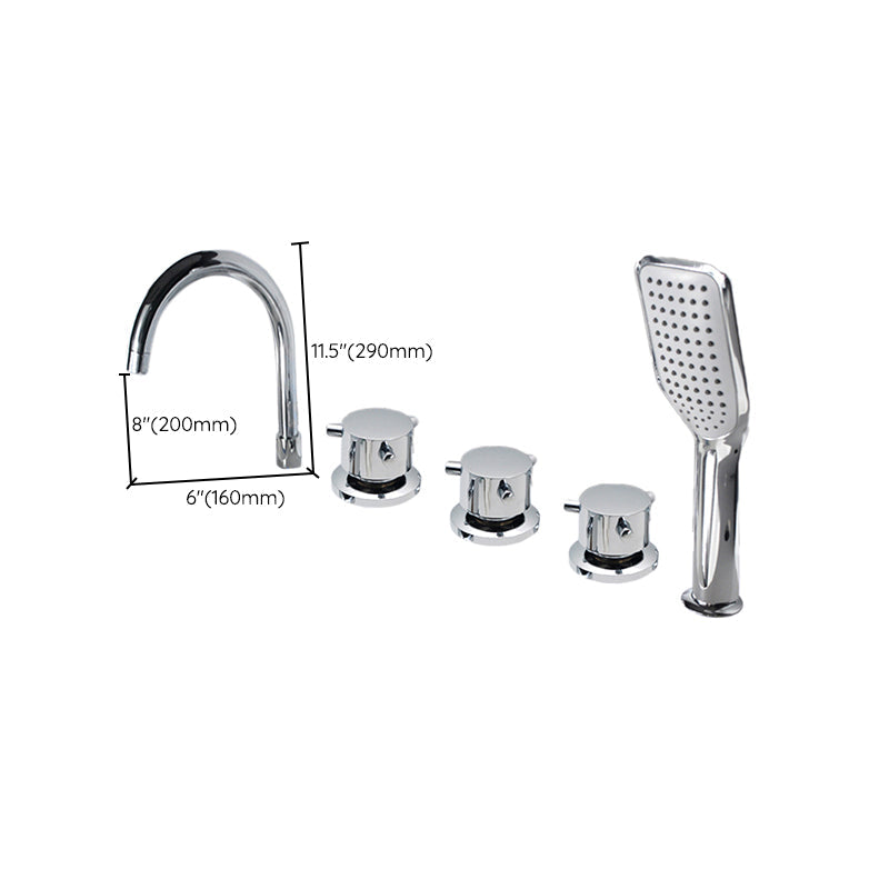 Sikunuo | Contemporary Style Bathroom Faucet Metal Deck Mounted Bathroom Faucet