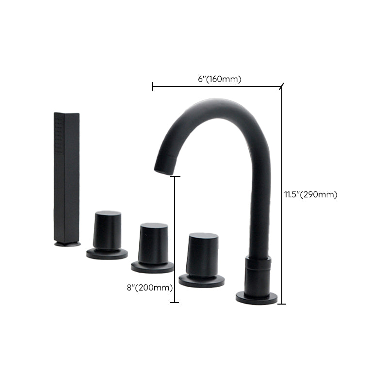 Sikunuo | Contemporary Style Bathroom Faucet Metal Deck Mounted Bathroom Faucet