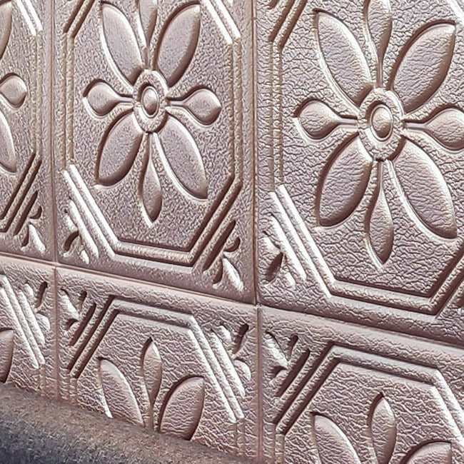 Sikunuo | Modern Wall Panel Floral 3D Print Peel and Stick Waterproof Wall Panels