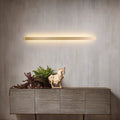 Sikunuo | Simple linear wall lamp metal LED staircase wall light in gold, white/warm/natural light