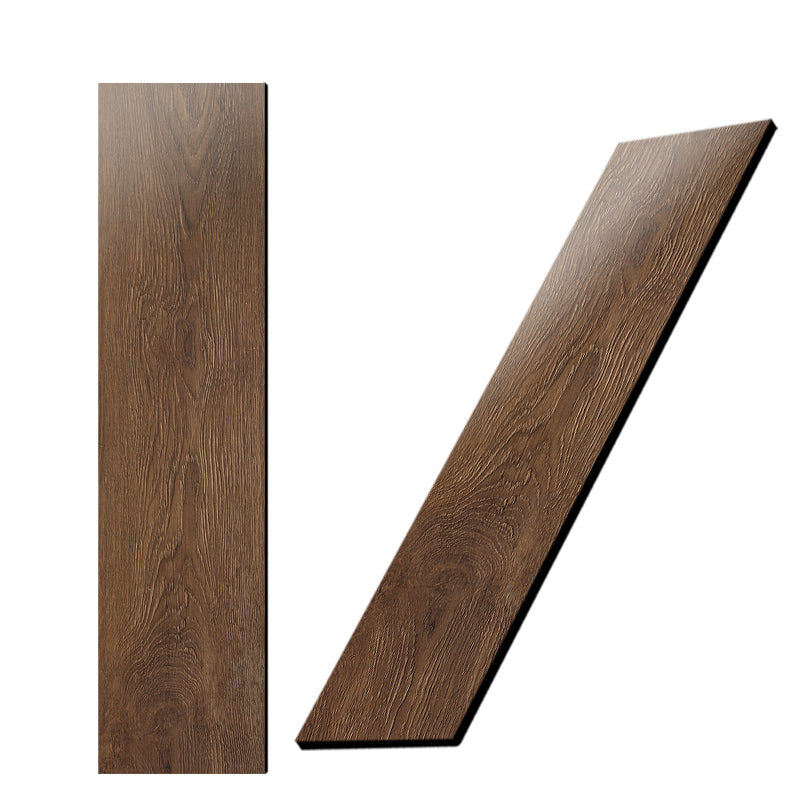 Sikunuo | Rectangle PVC Flooring Smooth Peel and Stick Wood Look Vinyl Floor