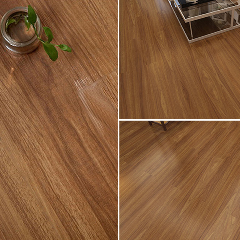 Sikunuo | Rectangle PVC Flooring Smooth Peel and Stick Wood Look Vinyl Floor