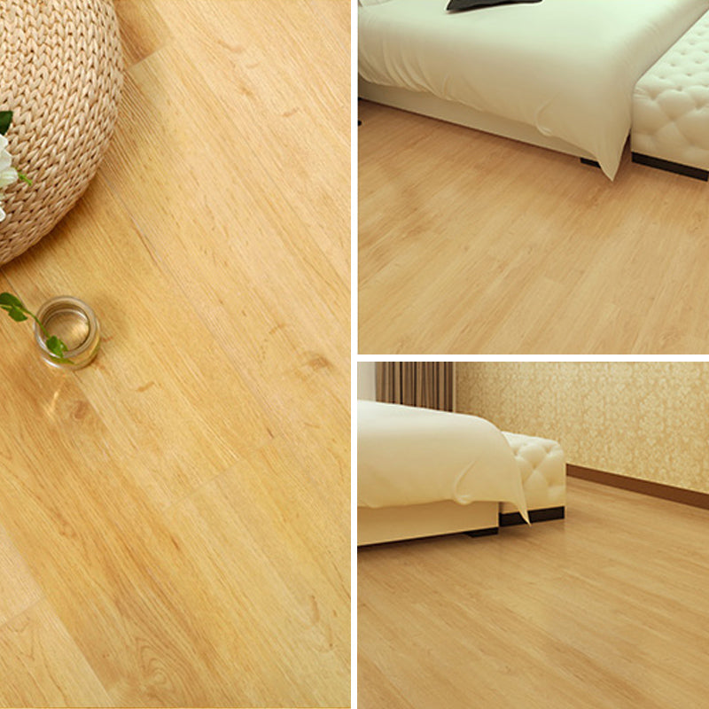Sikunuo | Rectangle PVC Flooring Smooth Peel and Stick Wood Look Vinyl Floor