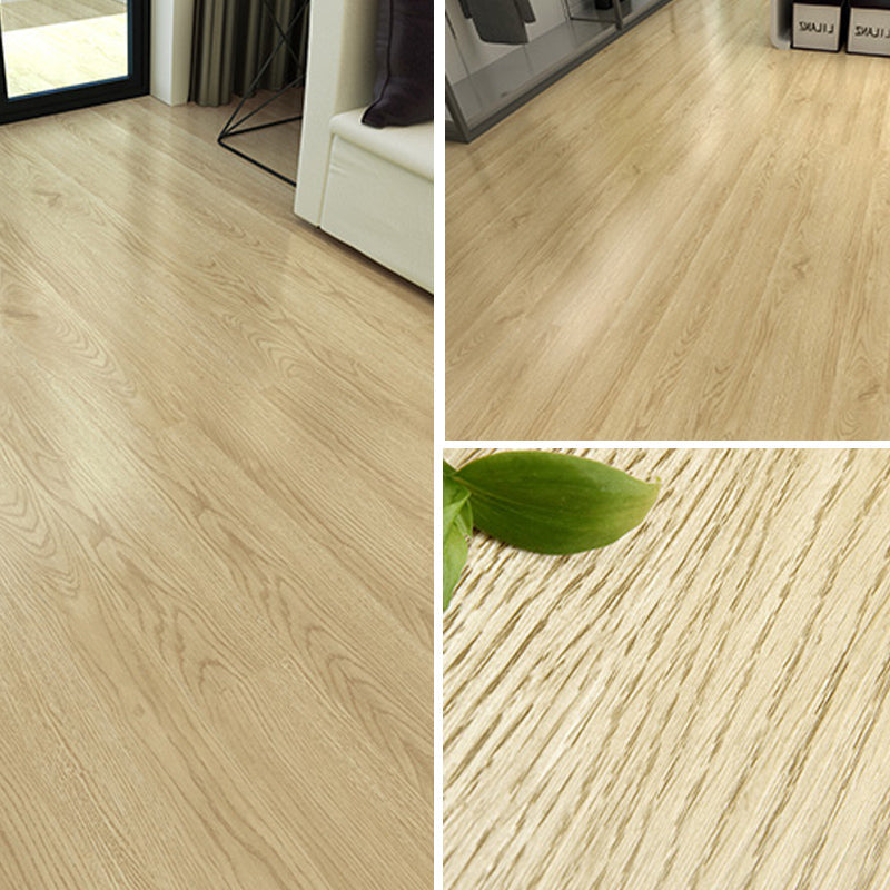 Sikunuo | Rectangle PVC Flooring Smooth Peel and Stick Wood Look Vinyl Floor