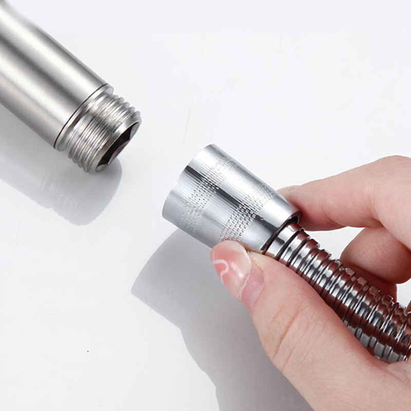 Sikunuo | Modern Stainless Steel Hand Shower Standard Spray Pattern Wall Mount Hand Shower