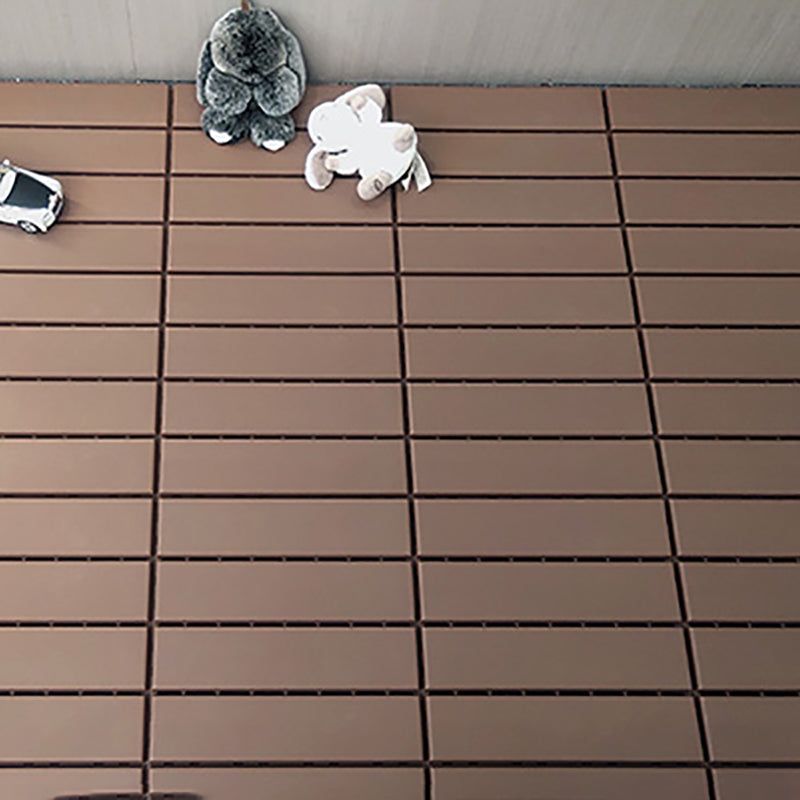 Sikunuo | 4-Slat 12" X 12" PVC Floor Tiles Connection Installation Floor Tiles