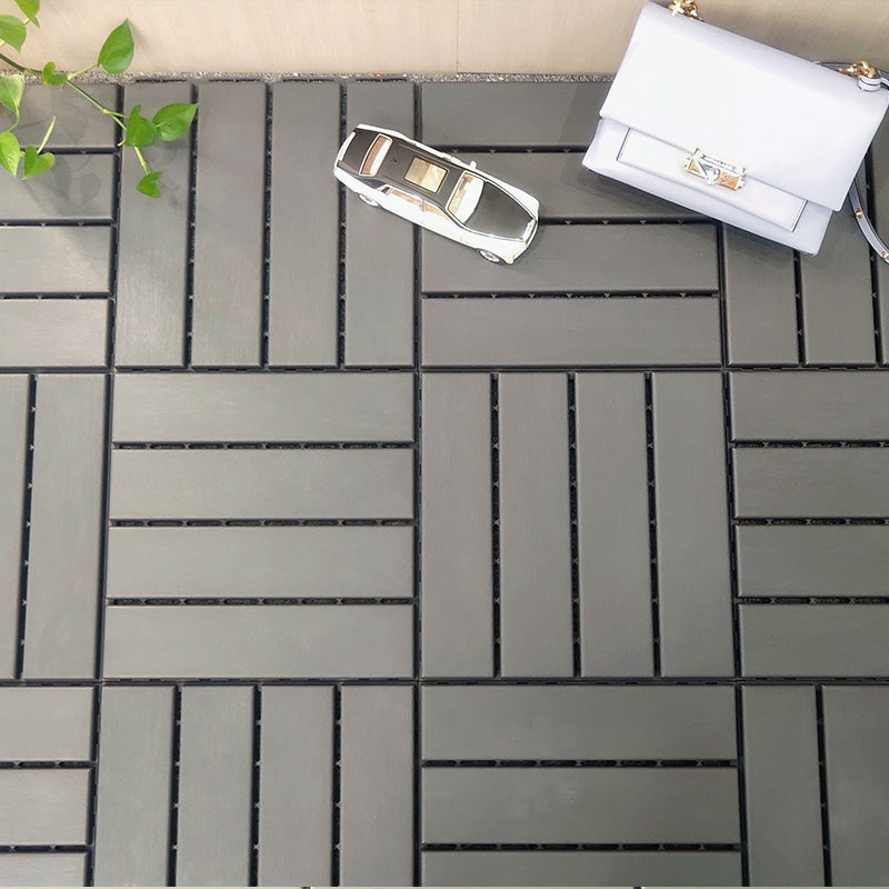 Sikunuo | 4-Slat 12" X 12" PVC Floor Tiles Connection Installation Floor Tiles