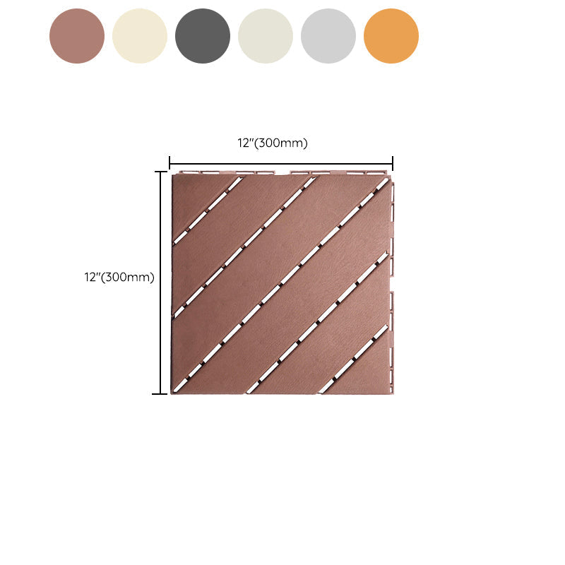 Sikunuo | 4-Slat 12" X 12" PVC Floor Tiles Connection Installation Floor Tiles