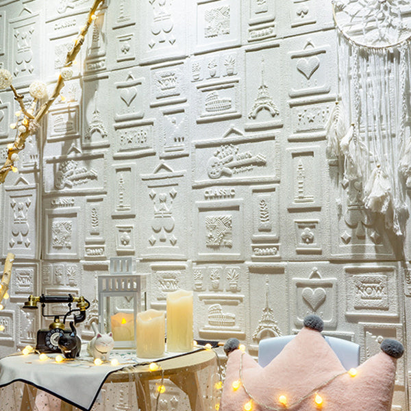 Sikunuo | Interior Wall Cladding 3D Print Peel and Stick Waterproof Wall Panel