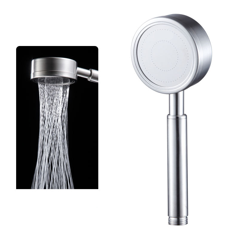 Sikunuo | Round Water Filtration Handheld Shower Medium Flow Stainless Steel Handheld Shower