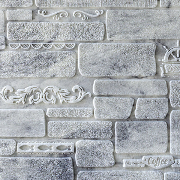 Sikunuo | Modern Wall Covering Peel and Stick Brick 3D Print Waterproof Wall Panel