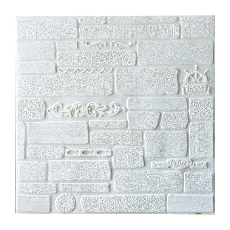 Sikunuo | Modern Wall Covering Peel and Stick Brick 3D Print Waterproof Wall Panel