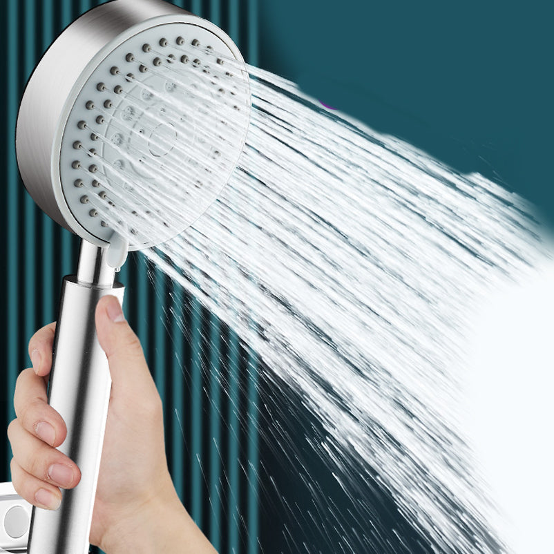 Sikunuo | Round self-cleaning hand shower adjustable spray pattern stainless steel hand shower