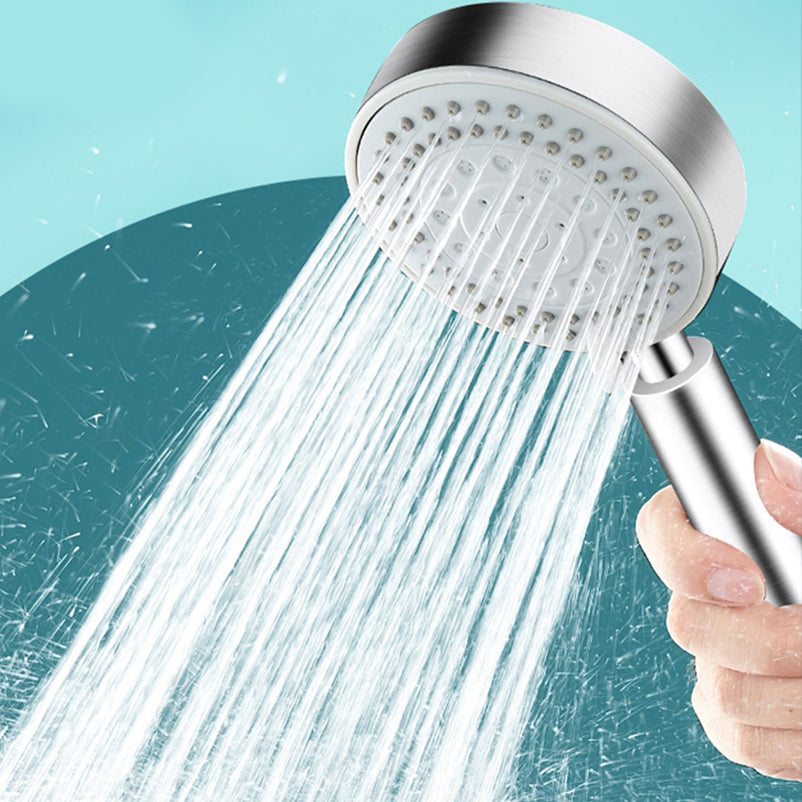 Sikunuo | Round self-cleaning hand shower adjustable spray pattern stainless steel hand shower