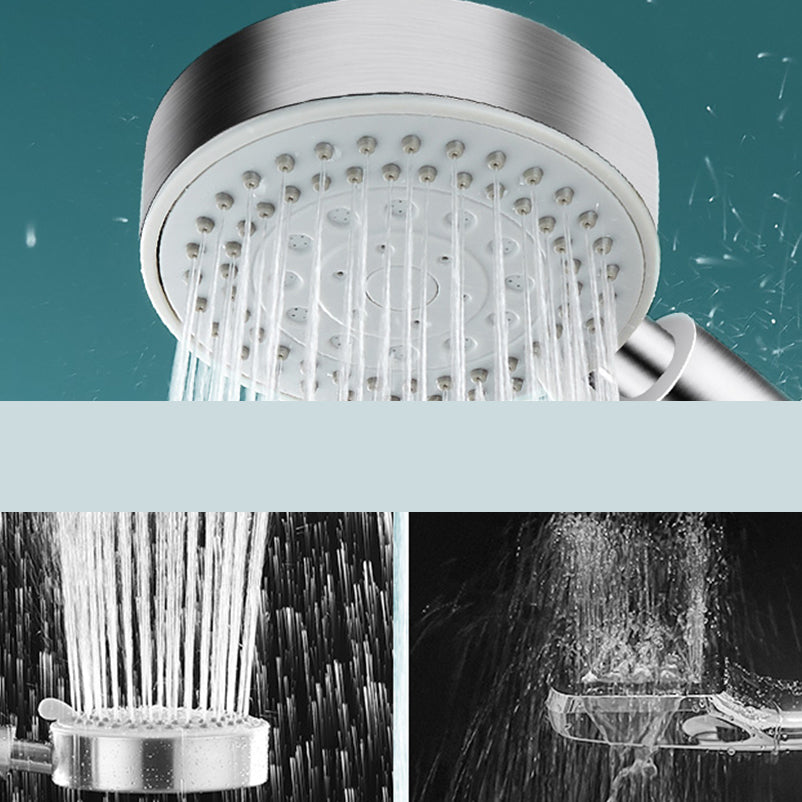 Sikunuo | Round self-cleaning hand shower adjustable spray pattern stainless steel hand shower