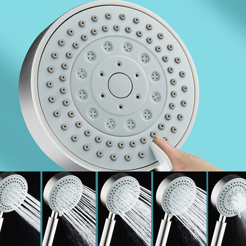 Sikunuo | Round self-cleaning hand shower adjustable spray pattern stainless steel hand shower