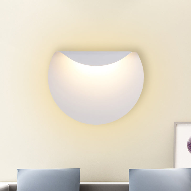 Sikunuo | Bend Panel Wall Lamp Lighting Simple Aluminium LED White Wall-Mounted Light in Warm/White Light for Living Room