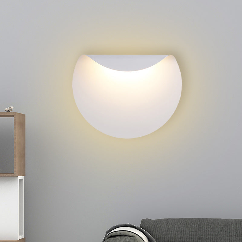 Sikunuo | Bend Panel Wall Lamp Lighting Simple Aluminium LED White Wall-Mounted Light in Warm/White Light for Living Room