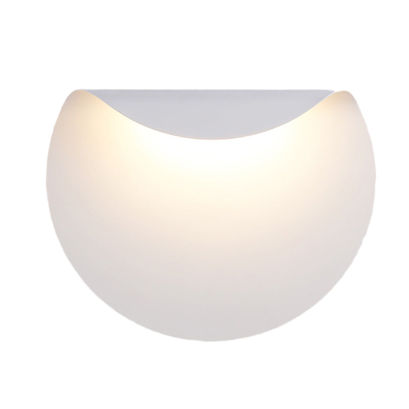 Sikunuo | Bend Panel Wall Lamp Lighting Simple Aluminium LED White Wall-Mounted Light in Warm/White Light for Living Room
