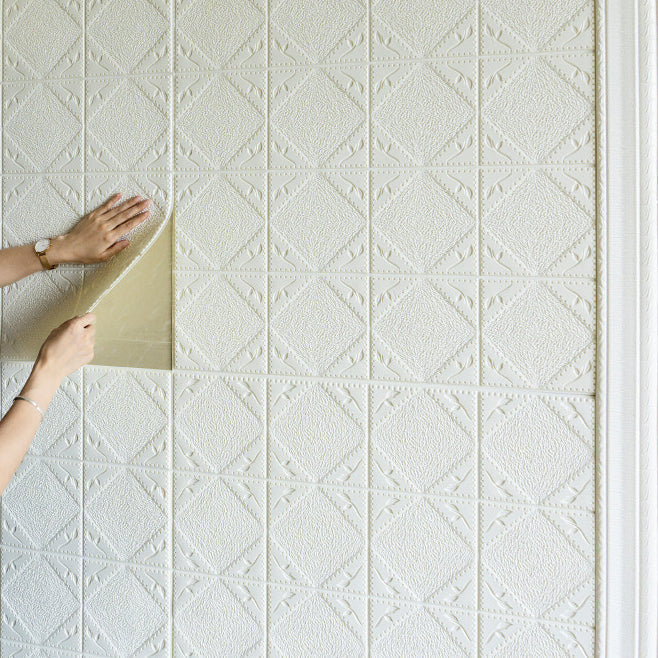 Sikunuo | Modern Wall Covering Peel and Stick Waterproof 3D Print Wall Panel