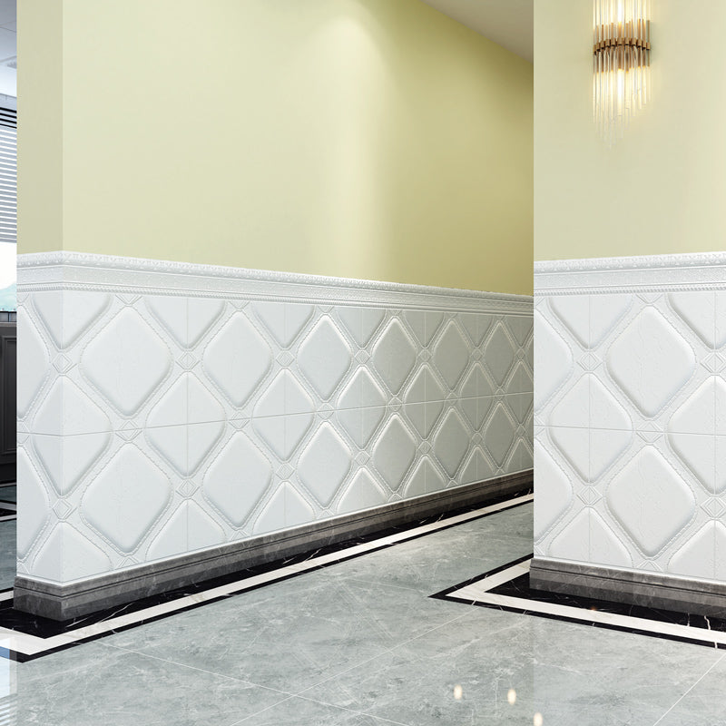 Sikunuo | Modern Tin Backsplash Panel Smooth Styrofoam Wall Ceiling