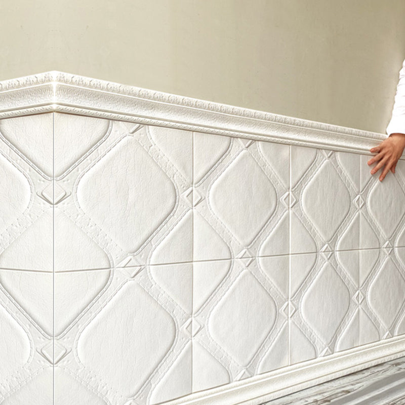 Sikunuo | Modern Tin Backsplash Panel Smooth Styrofoam Wall Ceiling