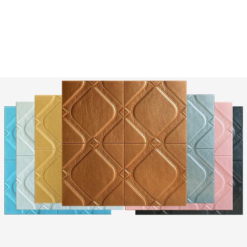 Sikunuo | Modern Tin Backsplash Panel Smooth Styrofoam Wall Ceiling