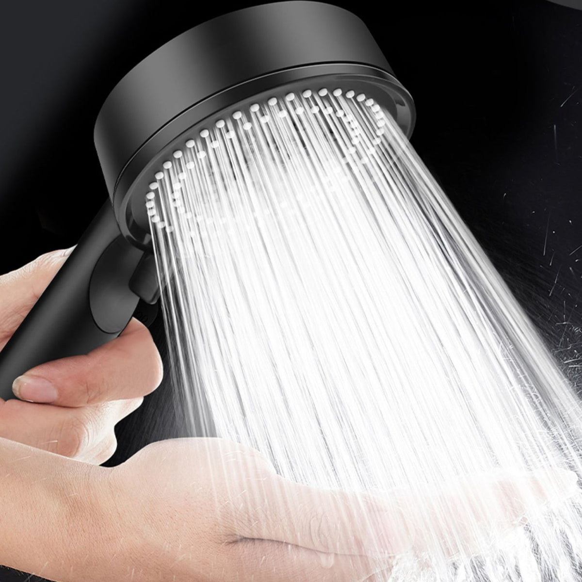 Sikunuo | Round Hand Shower Adjustable Spray Pattern Wall Mounted Shower Head